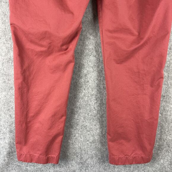 J Crew Pant Mens 36x34 Pink 1040 Athletic Fit Broken In Chino Flat Front Cotton - Picture 9 of 15
